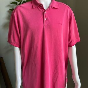 Tommy Bahama Pink Polo Shirt Relaxed Fit